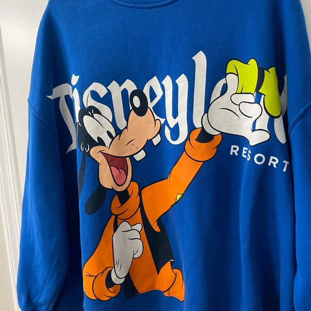 DisneyParks Disneyland Resort Goofy Back to Front Pullover Sweatshirt F - Picture 3 of 7
